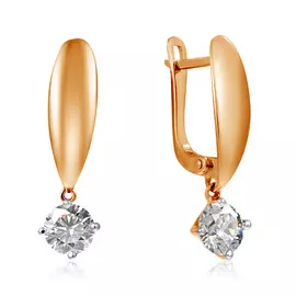 Серьги с английским замком из золота R6311654000