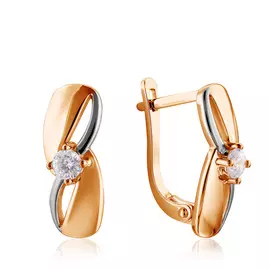 Серьги с английским замком из золота R6311731000