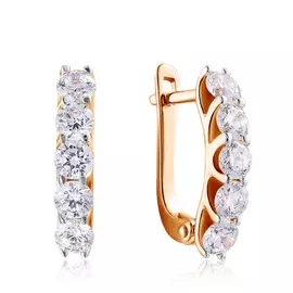 Серьги с английским замком из золота R6311757000