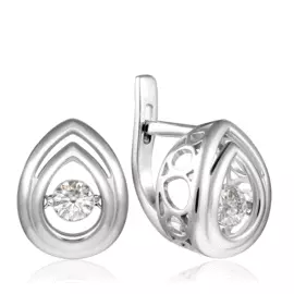 Серьги с английским замком из золота RD66319317000