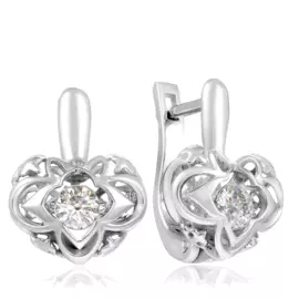 Серьги с английским замком из золота RD66319322000