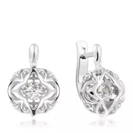 Серьги с английским замком из золота RD66319372000