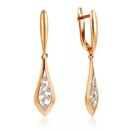 Серьги с английским замком из золота С132-4820