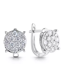 Серьги с английским замком из золота SE043828DU-1