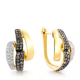 Серьги с английским замком из золота ю1E26378R