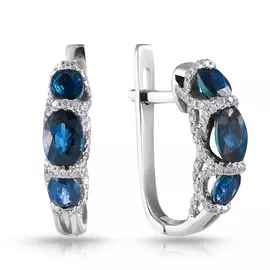 Серьги с английским замком из золота юдE003258