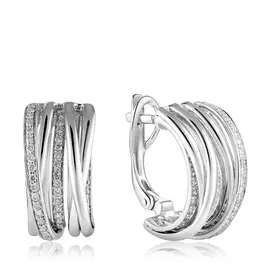 Серьги с английским замком из золота юхE00908