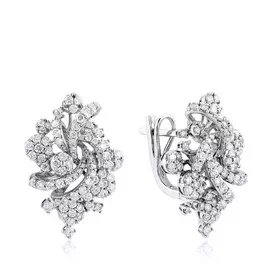 Серьги с английским замком из золота юнDEB5075A