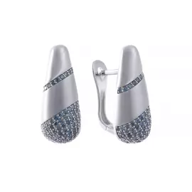 Серьги с английским замком из золота V460A_WGDL_SR_DL_WG