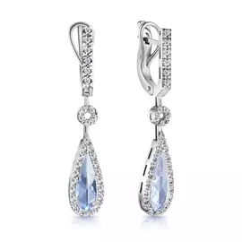 Серьги с английским замком из золота Я6519256000