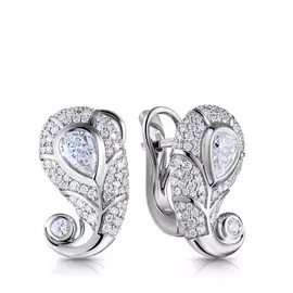 Серьги с английским замком из золота Я6519322000