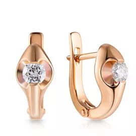 Серьги с английским замком из золота Я6836-16319001000