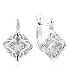 Серьги с английским замком из золота Я6836-RD66319371000