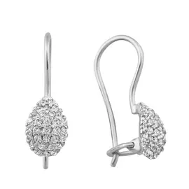 Серьги с французским замком из серебра 21-0209-23-01