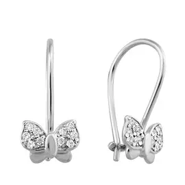 Серьги с французским замком из серебра 21-0226-23-01