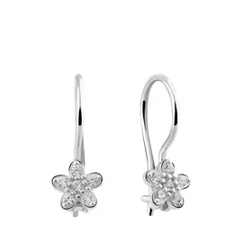 Серьги с французским замком из серебра 21-1832-23-01