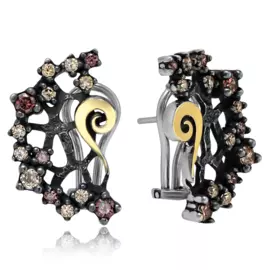 Серьги с французским замком из серебра 7DRM001E