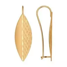 Серьги с французским замком из золота 027131