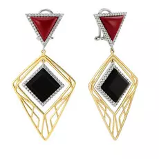 Серьги с французским замком из золота POM0010-E