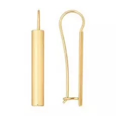 Серьги с французским замком из золота 026888