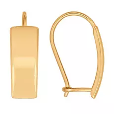 Серьги с французским замком из золота 027072