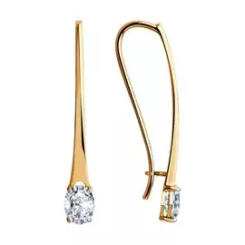 Серьги с французским замком из золота Д0268-51-120-00684-1