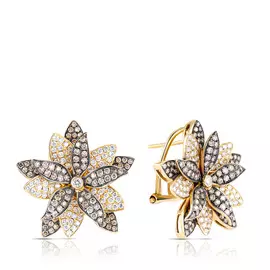 Серьги с французским замком из золота DE0337B