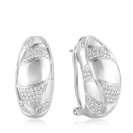 Серьги с французским замком из золота E11350