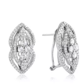 Серьги с французским замком из золота E6616