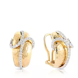 Серьги с французским замком из золота E 41042