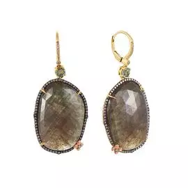 Серьги с французским замком из золота ER-DIA-01100Y_GSA_CR_YG