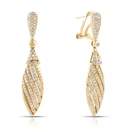 Серьги с французским замком из золота мзE-0017052