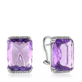 Серьги с французским замком из золота мзU297AMC4