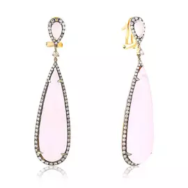 Серьги с французским замком из золота юаE11373ZPQ