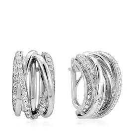 Серьги с французским замком из золота юэE27861