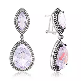 Серьги с французским замком из золота юлR845APE4