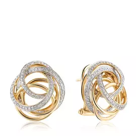 Серьги с французским замком из золота юпE003066HT