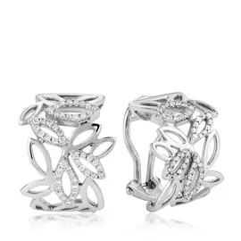 Серьги с французским замком из золота юпE00809HT