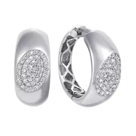 Серьги с французским замком из золота YK203824EB_SR_WG