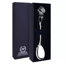 Серебряная чайная ложка Глухарь 346ЛЖ03806