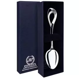 Серебряная чайная ложка «Мимоза» 247ЛЖ03801