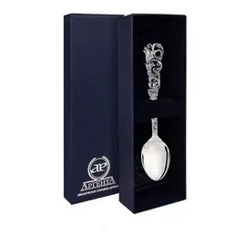 Серебряная чайная ложка «Охотничья» 883ЛЖ03806