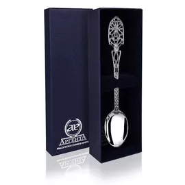 Серебряная чайная ложка «Скань» 814ЛЖ03801