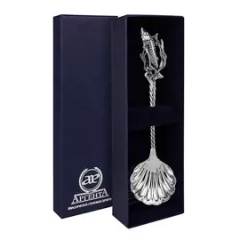 Серебряная ложка для икры «Осётр» 914ЛЖ12806