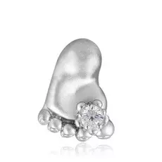 Серебряная подвеска с фианитом Пяточка С 30780