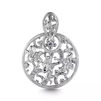 Серебряная подвеская с фианитами С 32710