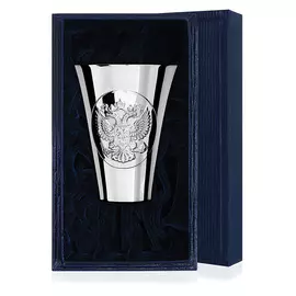 Серебряная стопка Герб полированная 285СТ00801