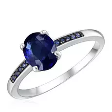 Серебряное кольцо с корундом R-DRGR00681-SP-SP