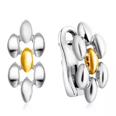 Серебряные серьги с позолотой 01С058234А