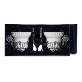 Серебряный набор «Зимние узоры» 701НБ03806